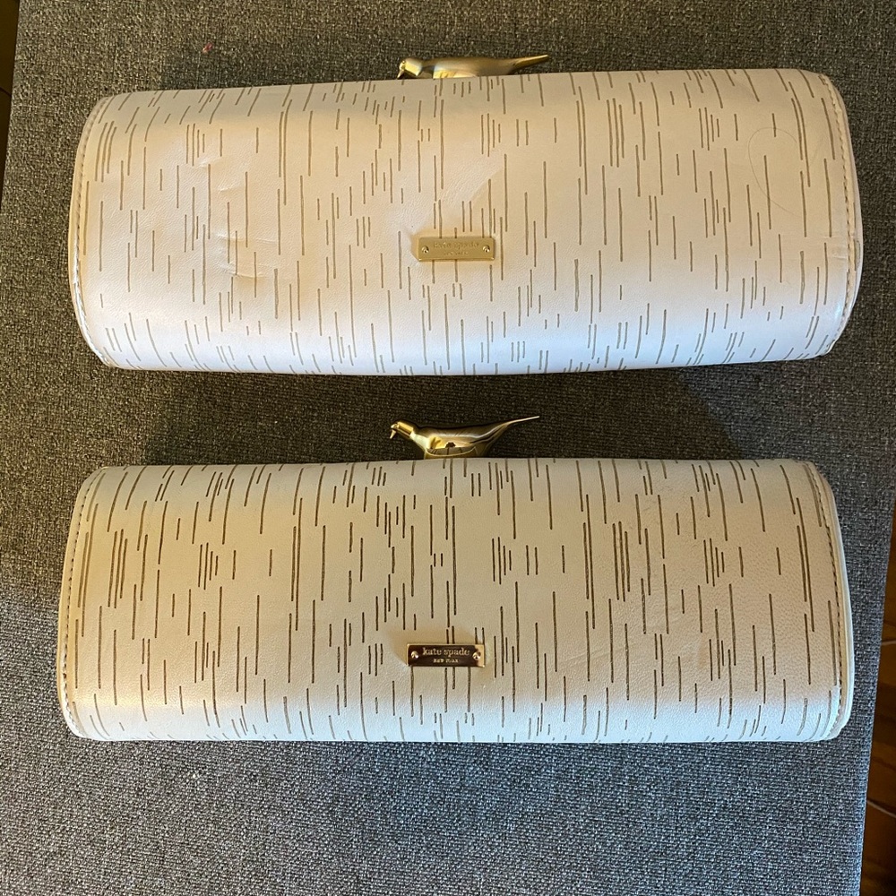 Kate Spade Wedding Belles Mr & Mrs Log Clutch - Picture 2 of 4